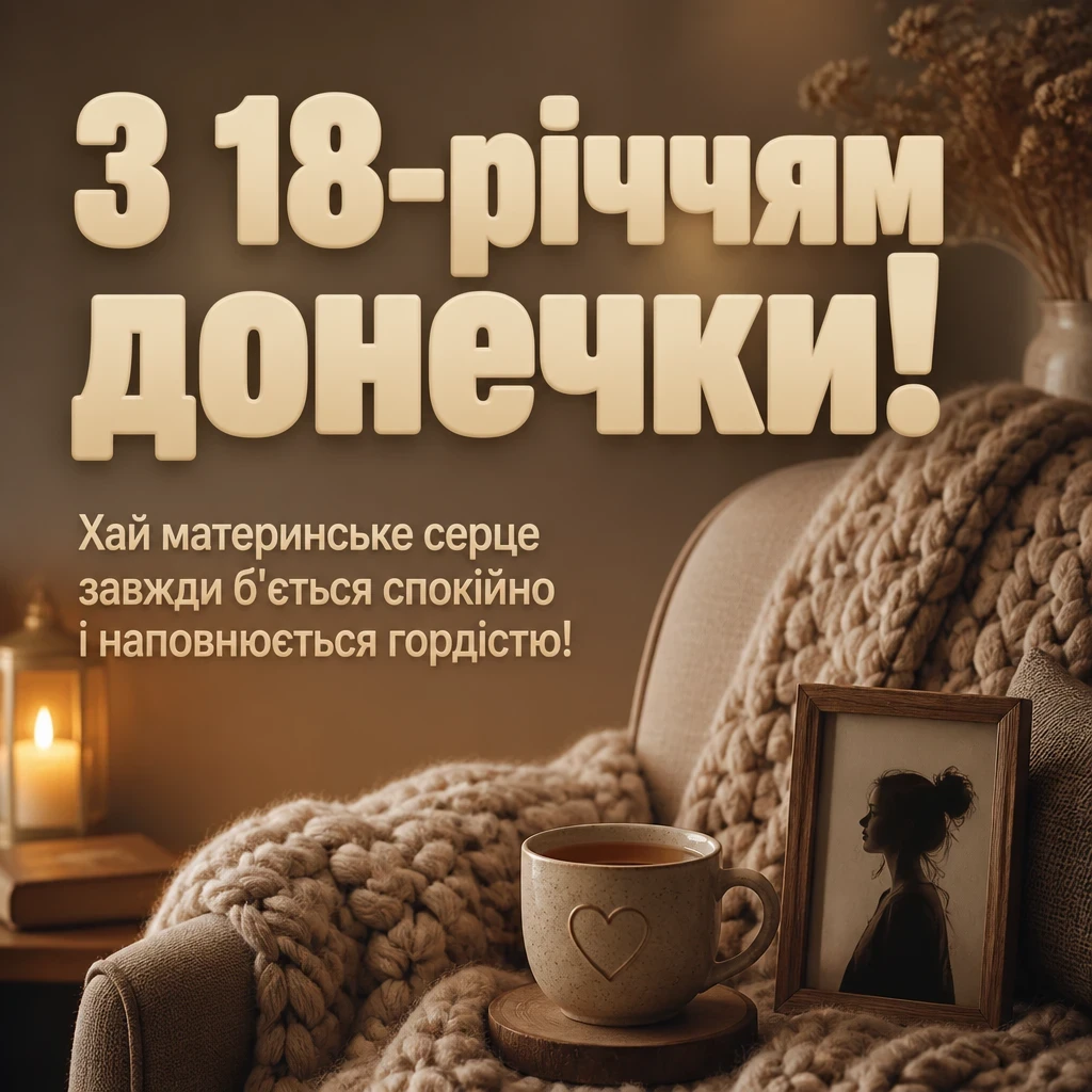 привітання мамі з 18-річчям донечки