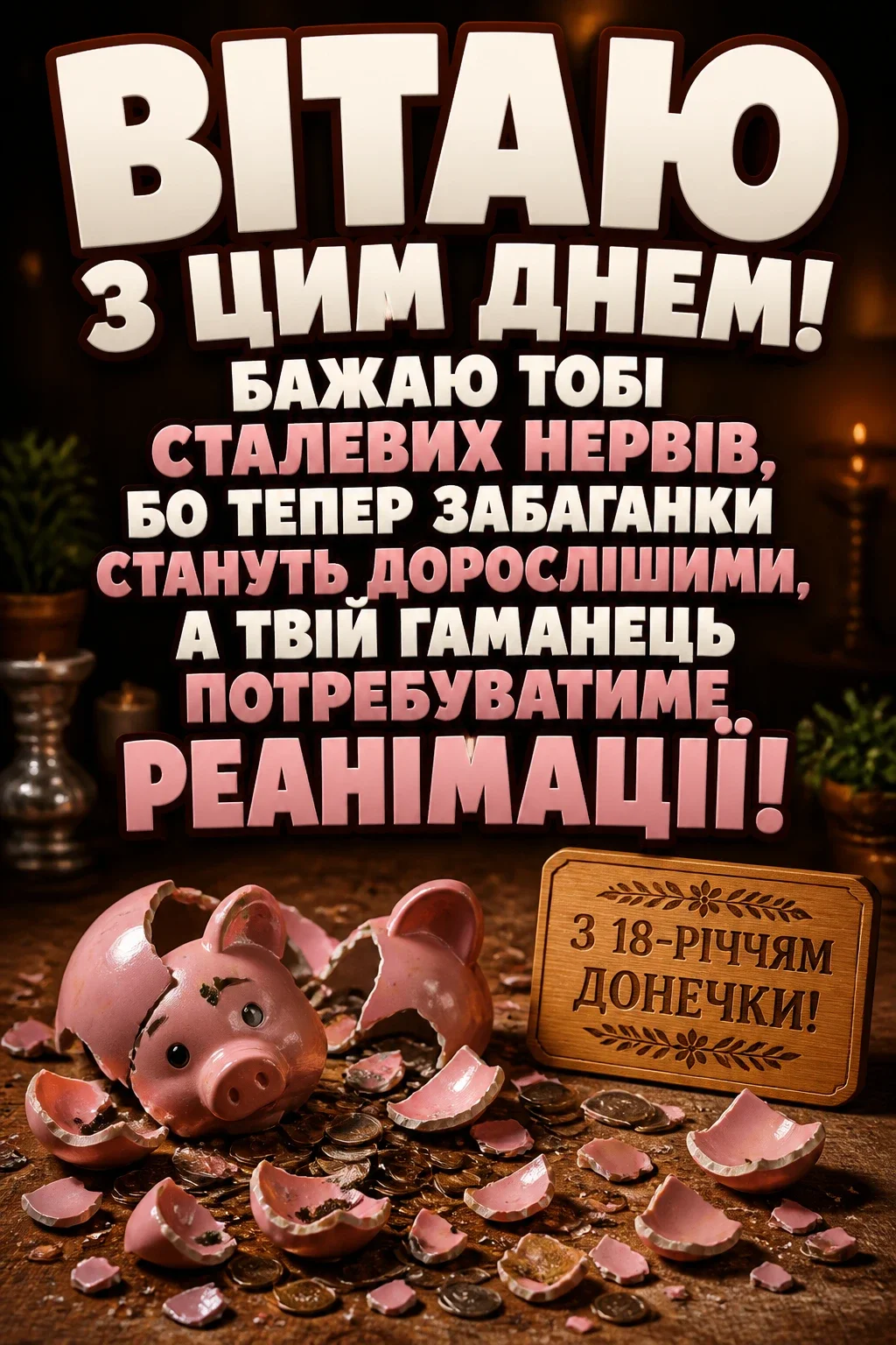 привітання мамі з 18-річчям донечки