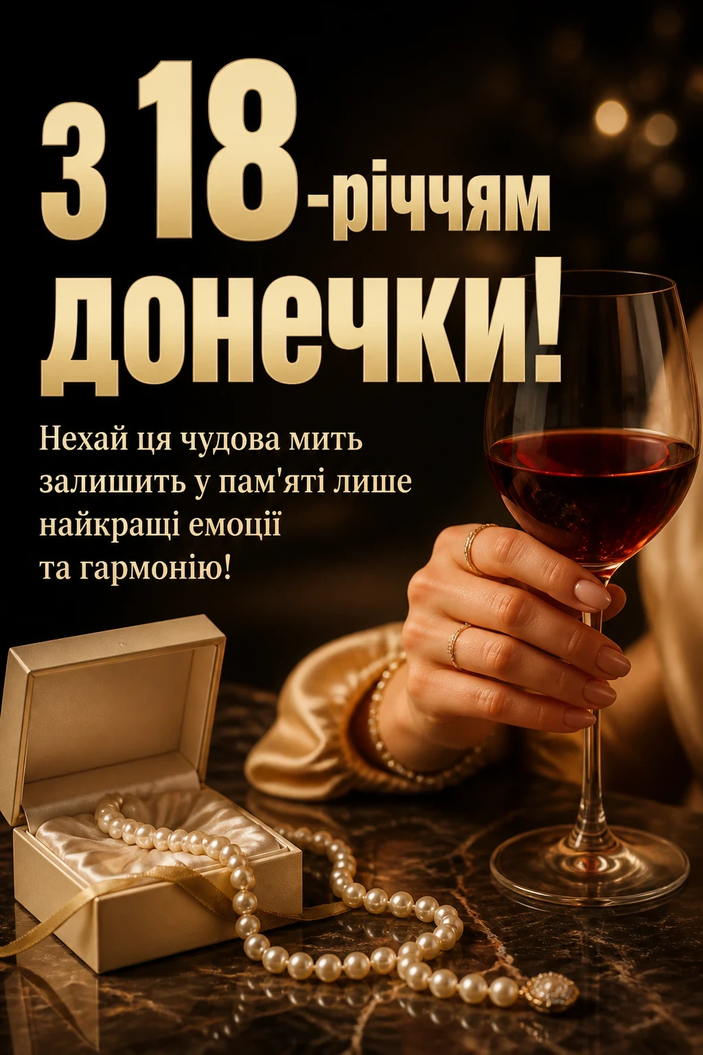 привітання мамі з 18-річчям донечки