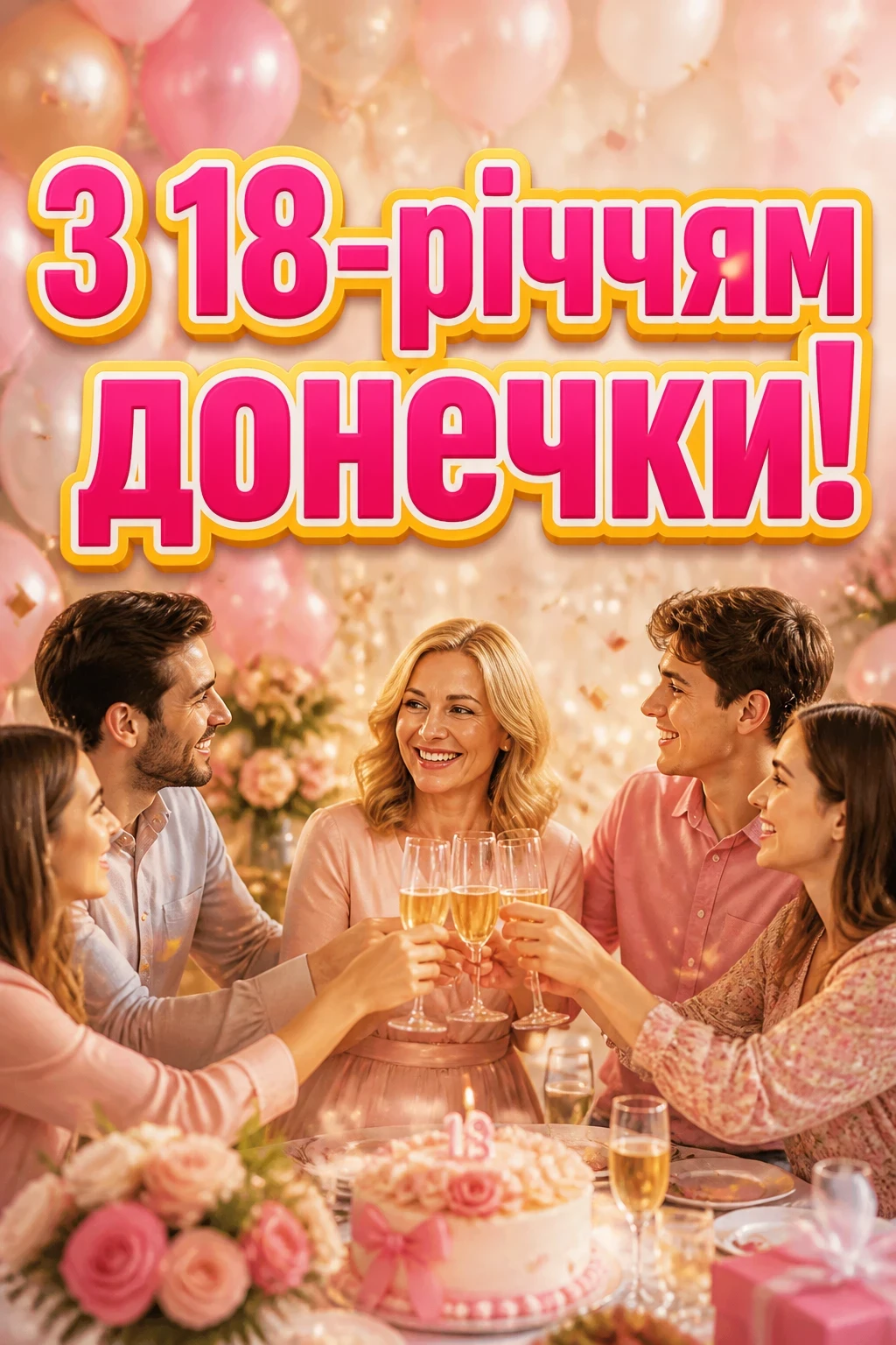 привітання мамі з 18-річчям донечки