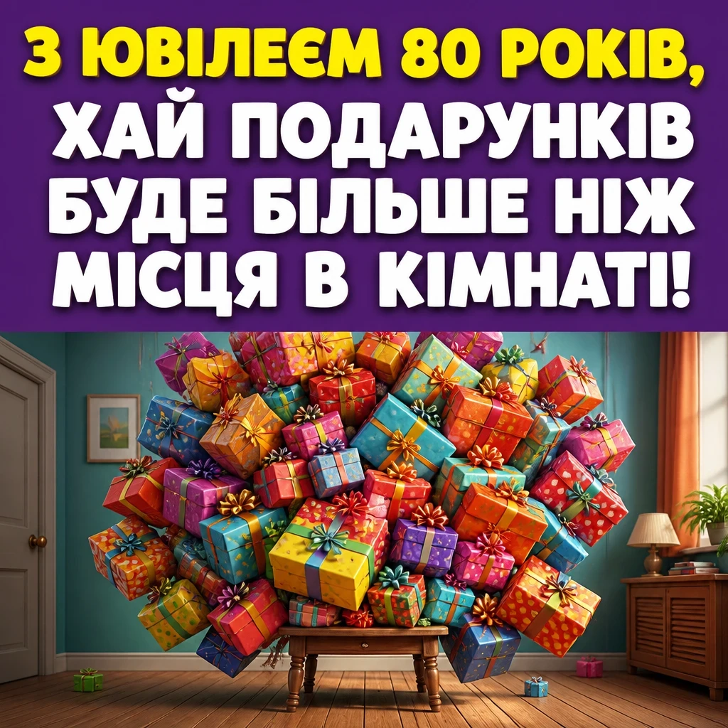 привітання з 80-річчям жінці у віршах