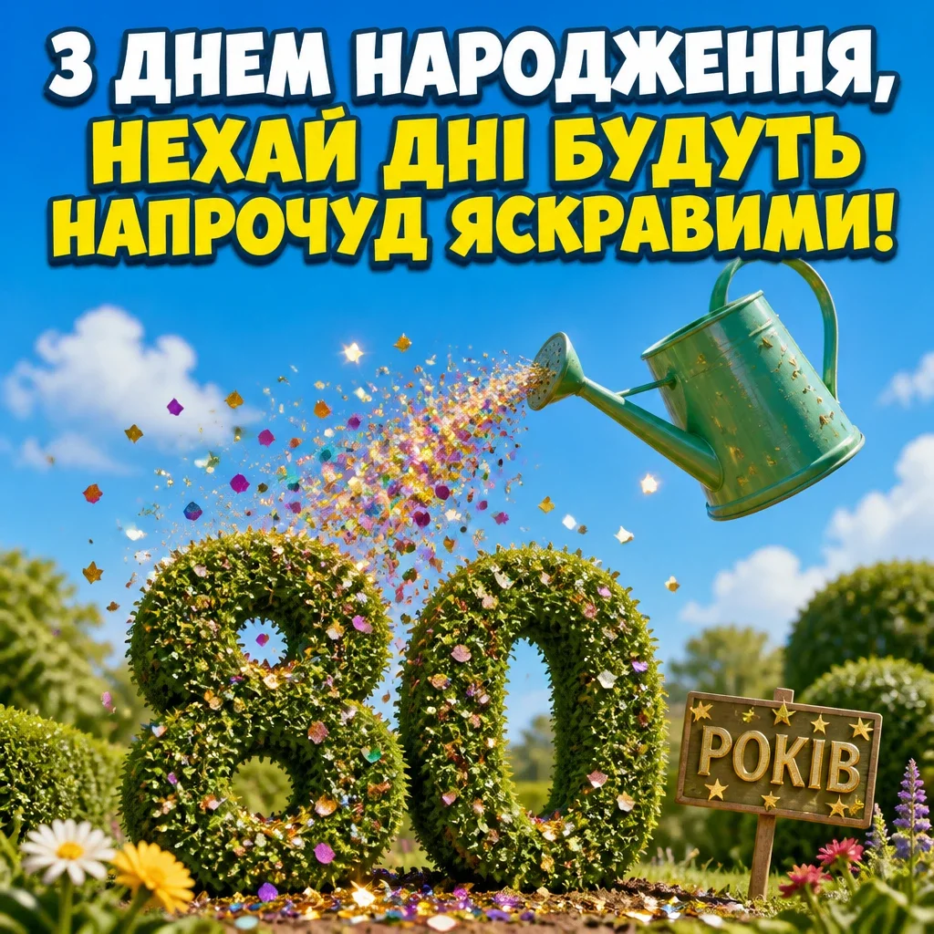 привітання з 80-річчям жінці у віршах