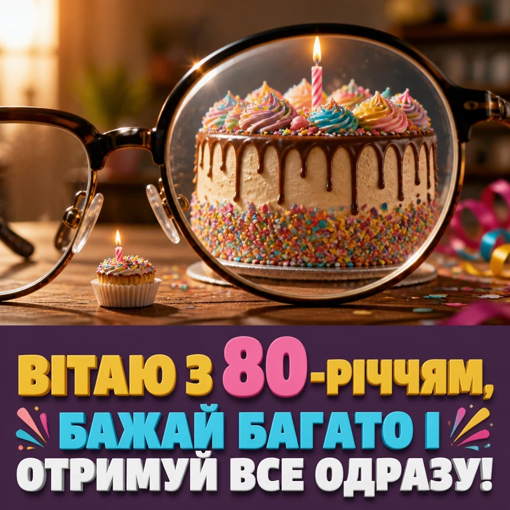 привітання з 80-річчям жінці у віршах