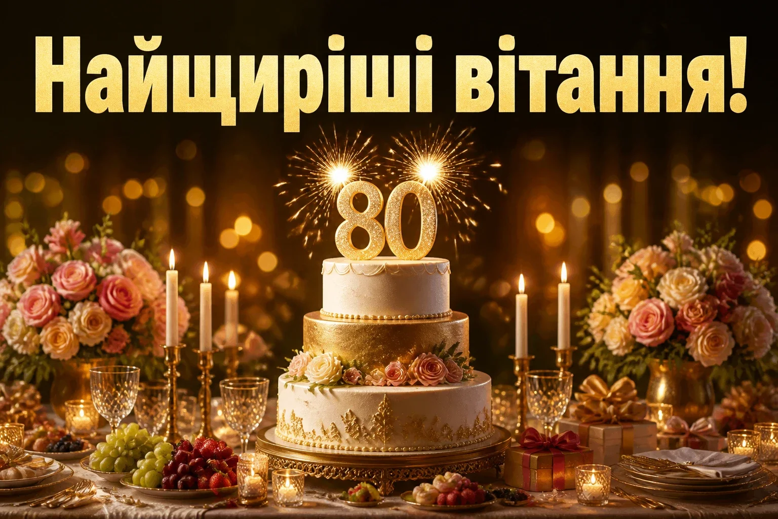 привітання з 80-річчям жінці у віршах