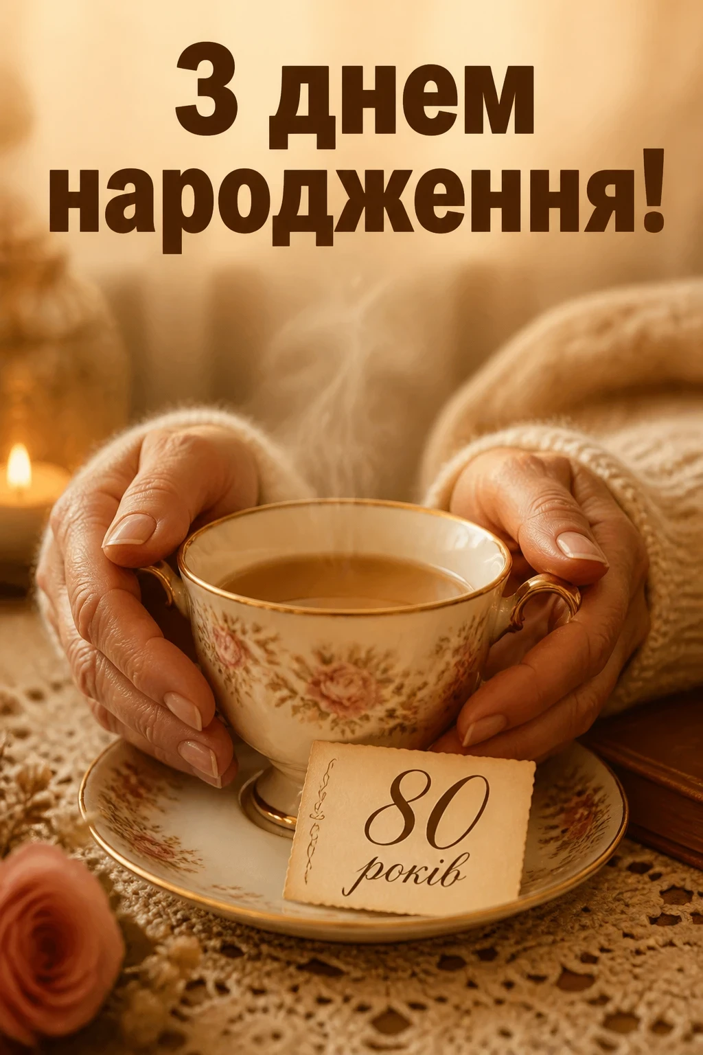 привітання з 80-річчям жінці у віршах