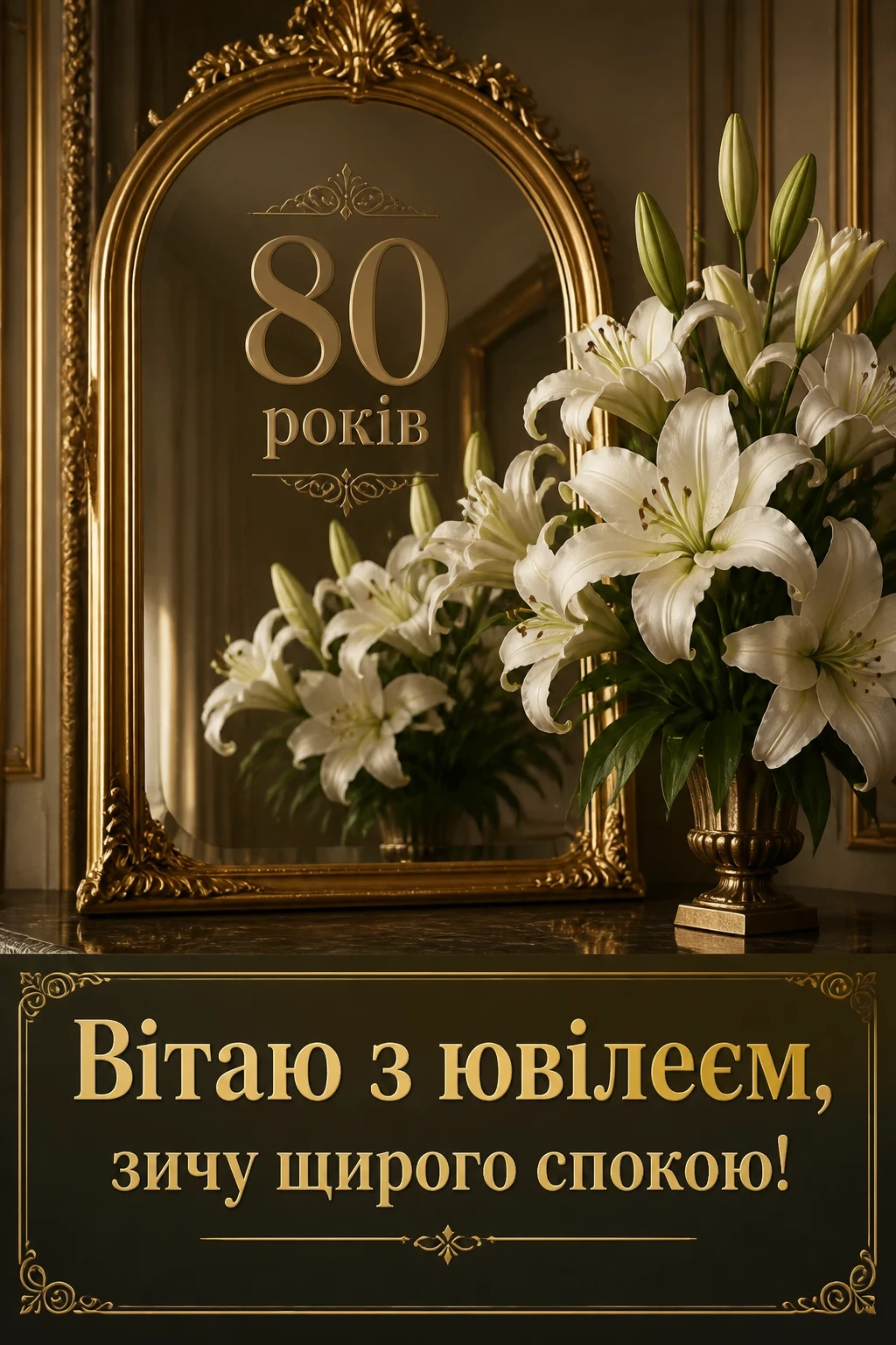 привітання з 80-річчям жінці у віршах