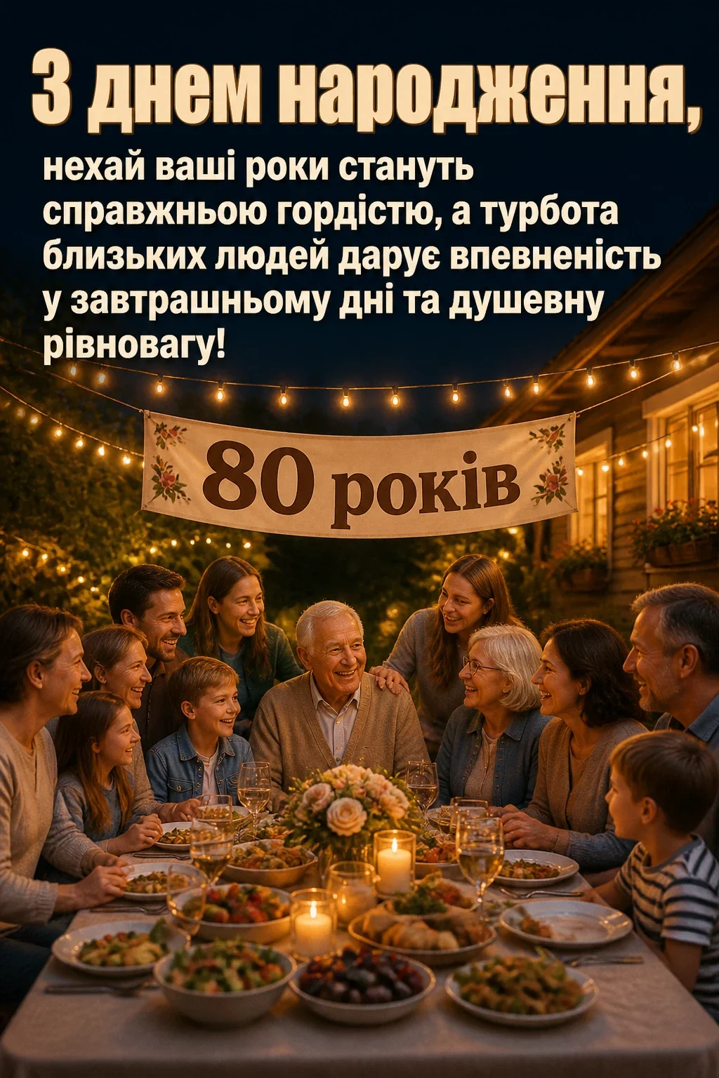 привітання з 80-річчям жінці у віршах