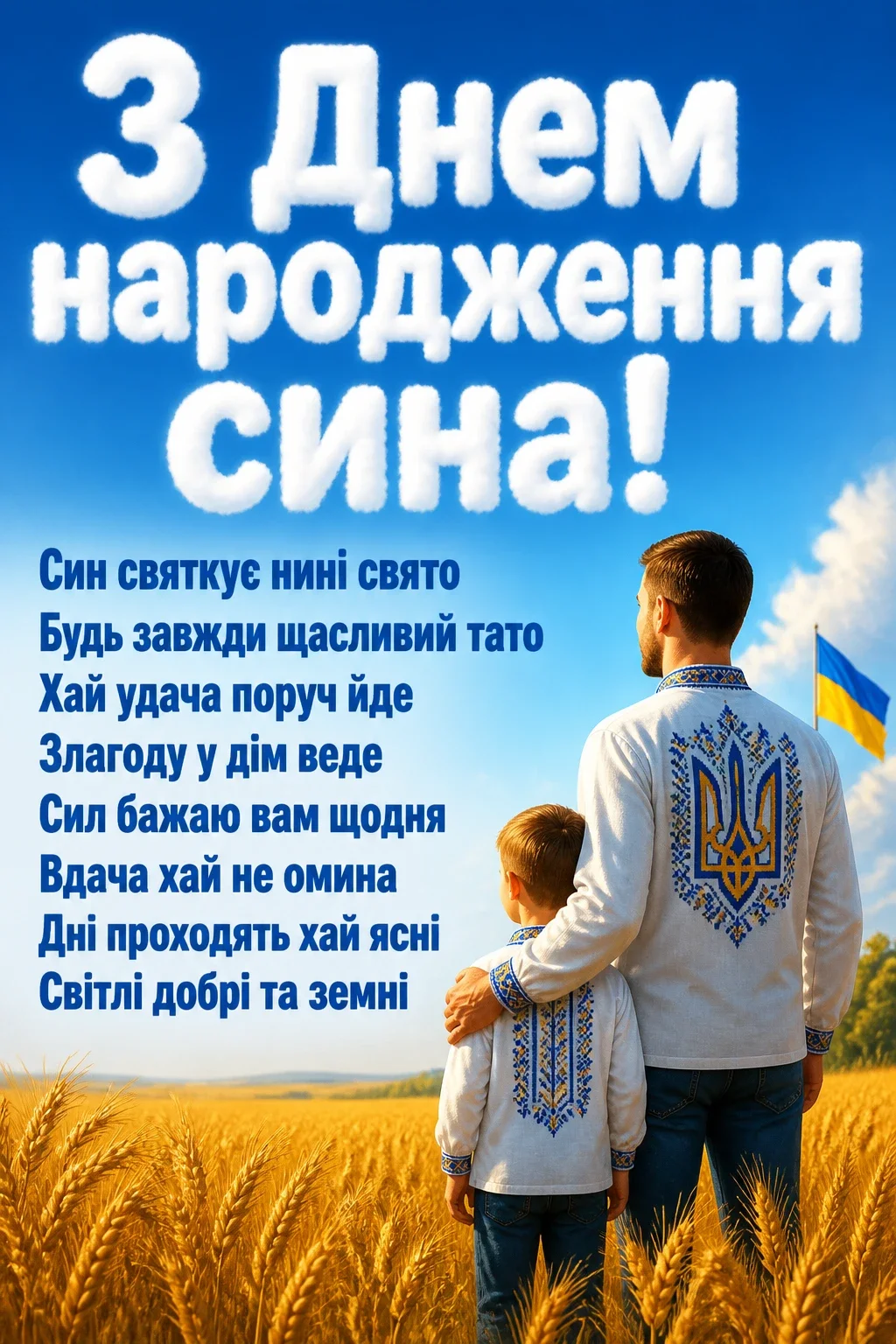 привітання батька з днем народження сина привітання батька з днем народження сина