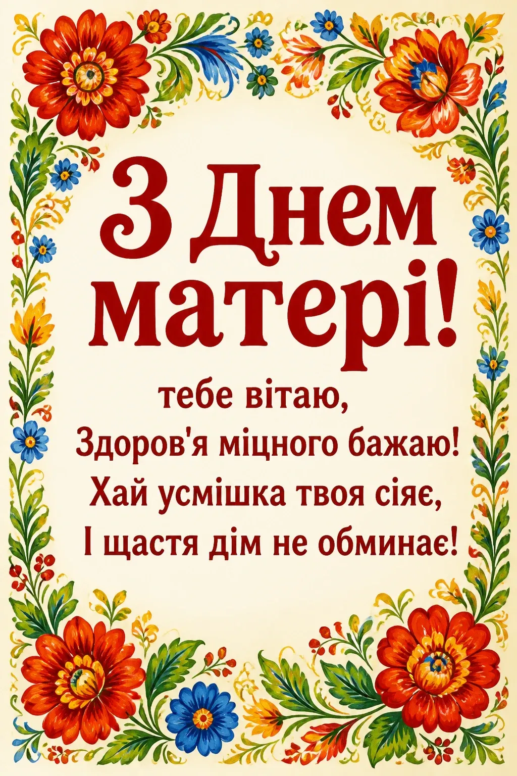 з днем матері люба матусю