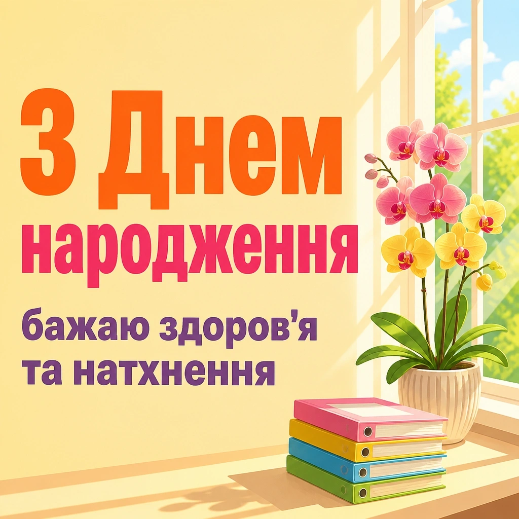 з днем народження люба вчителько