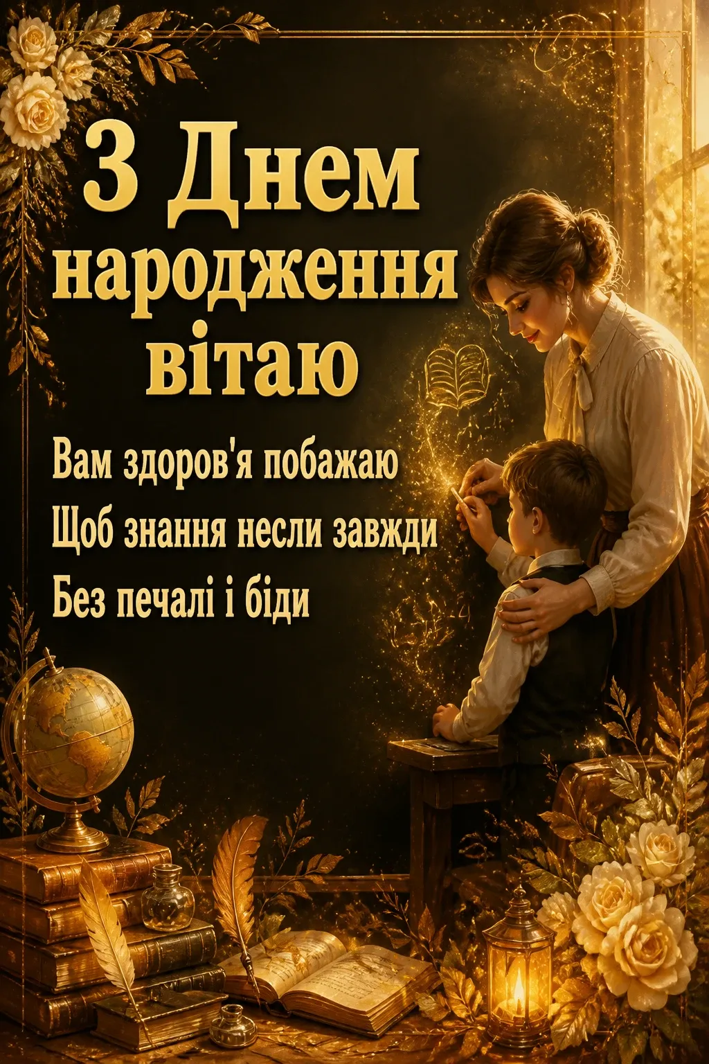 з днем народження люба вчителько