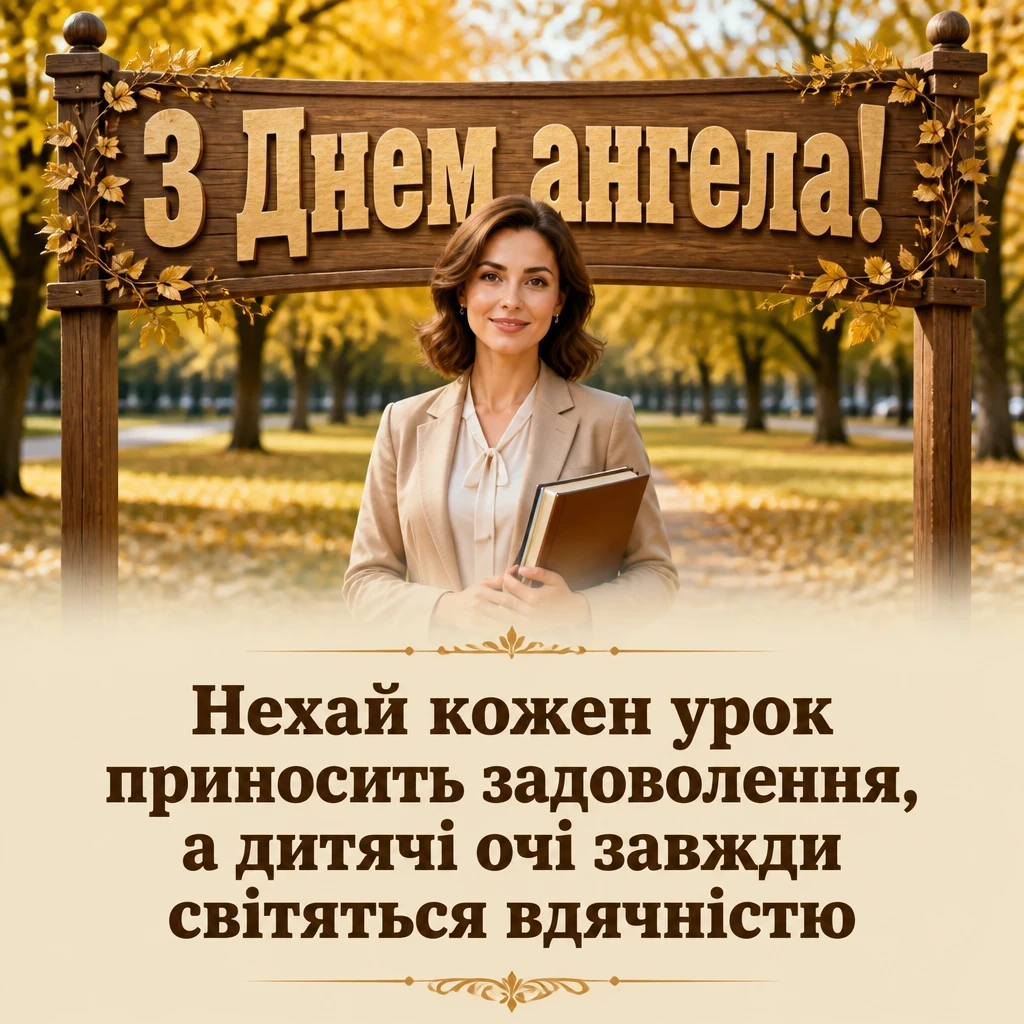 з днем ангела вчительці