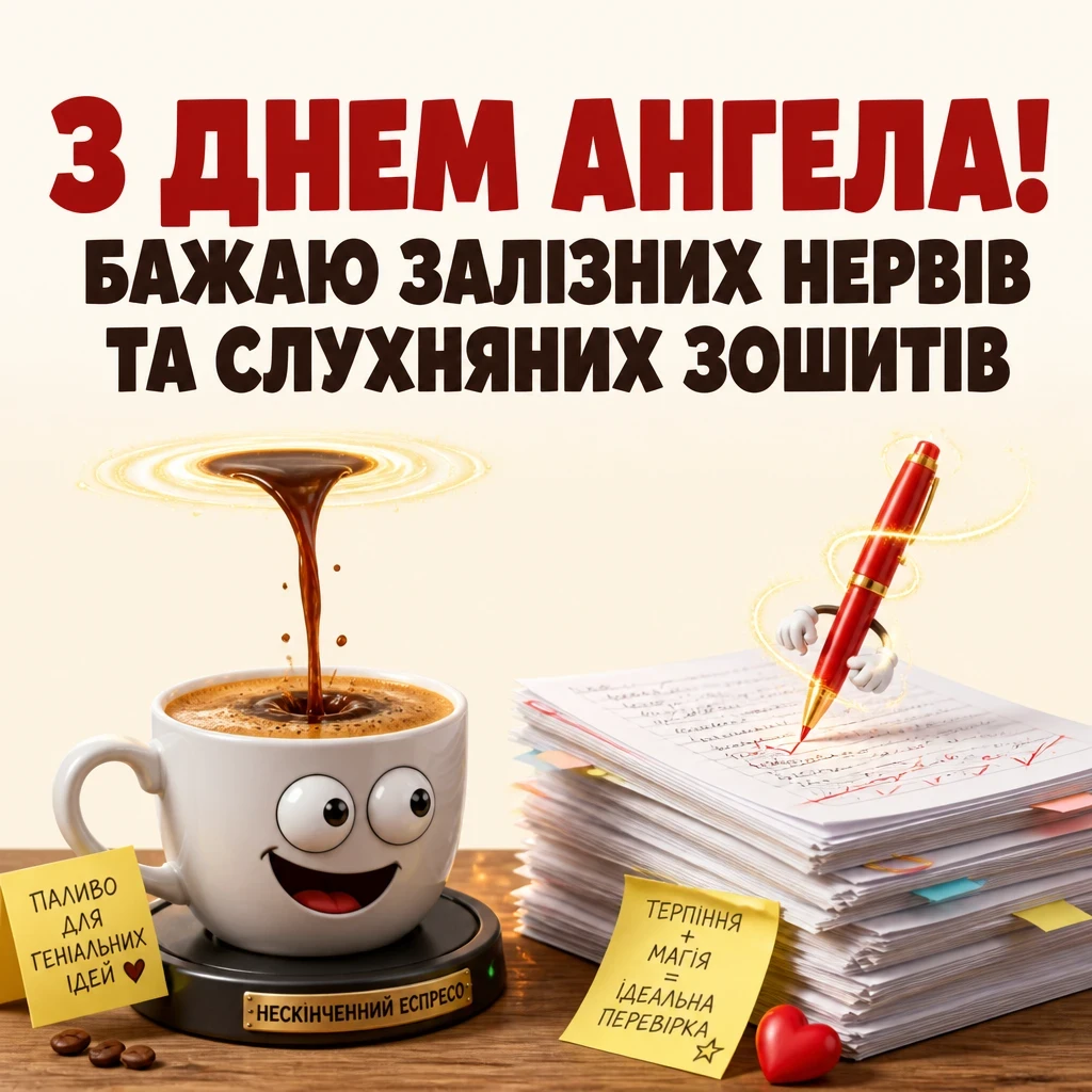з днем ангела вчительці