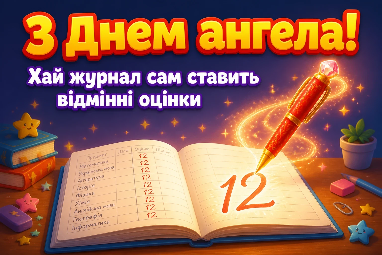 з днем ангела вчительці