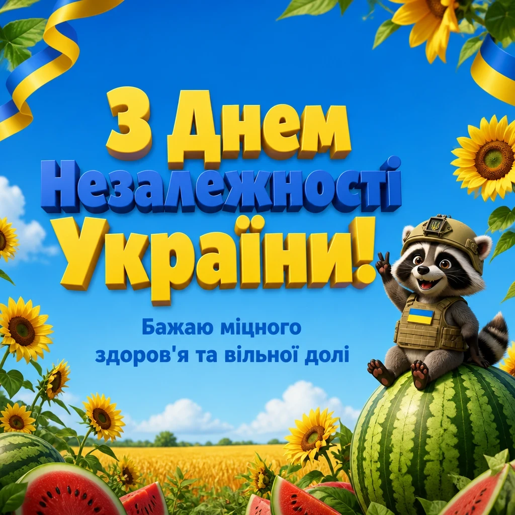 привітання з днем незалежності україни