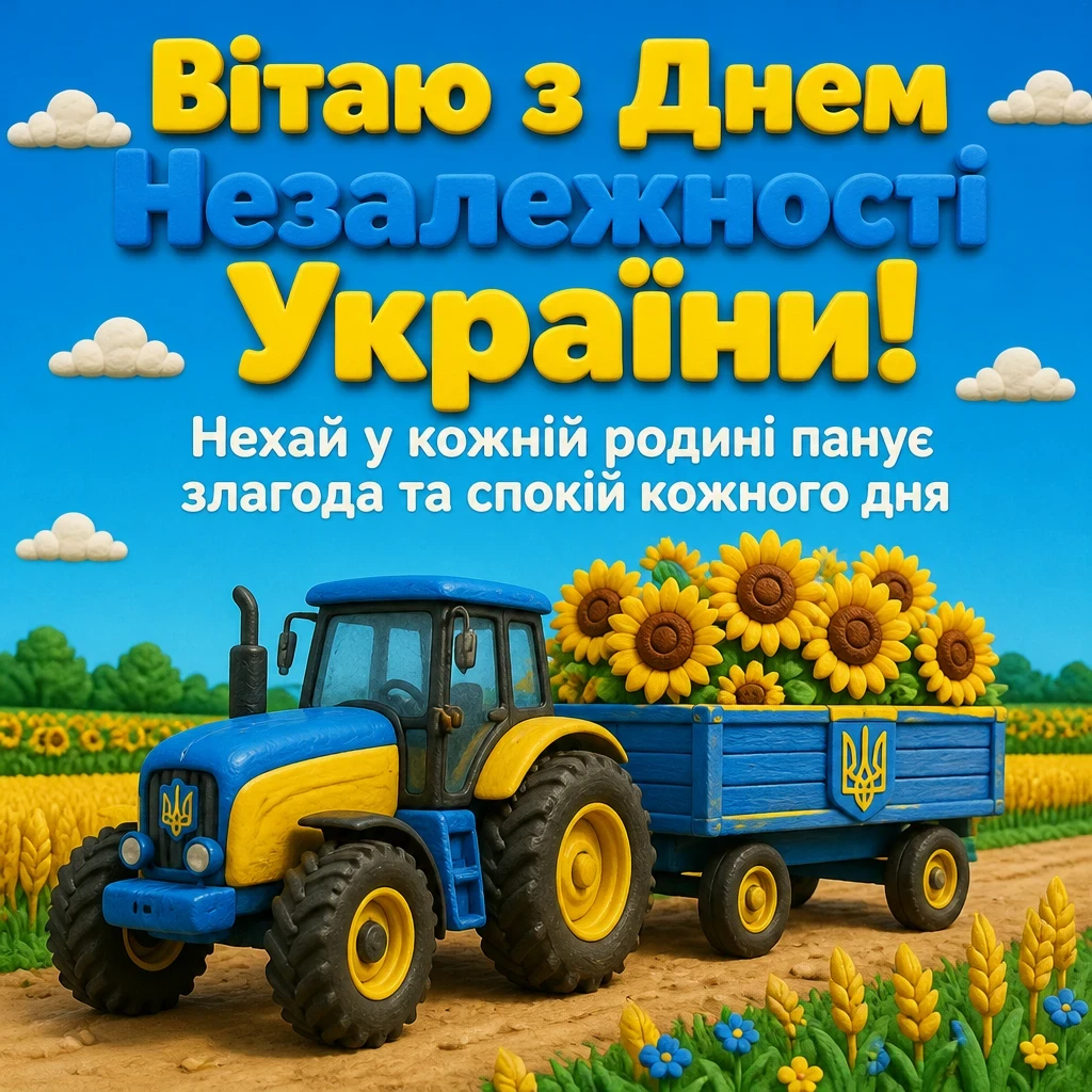 привітання з днем незалежності україни
