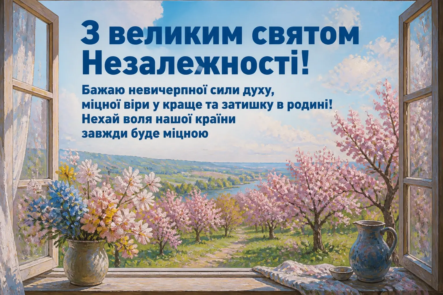 привітання з днем незалежності україни