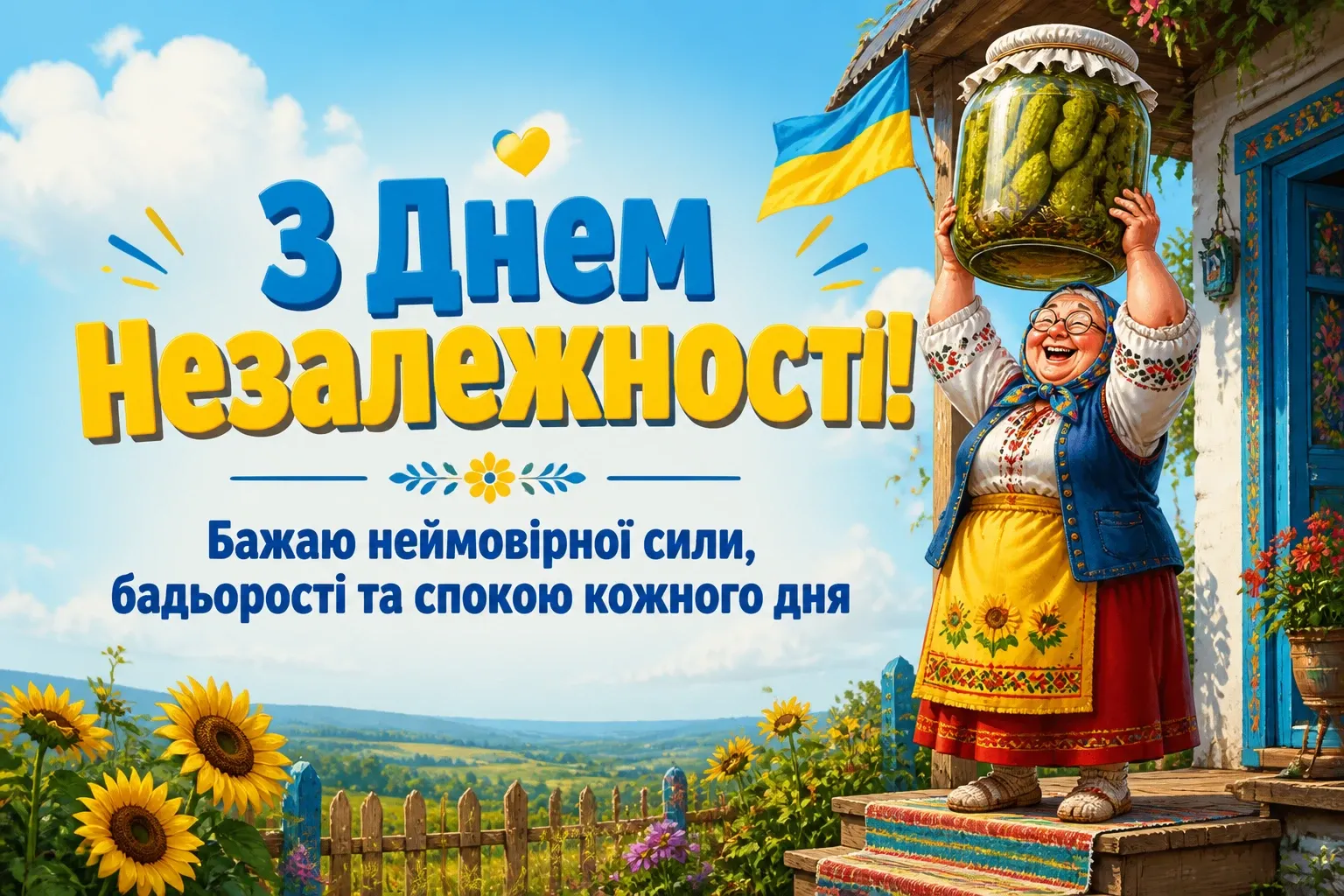 привітання з днем незалежності україни