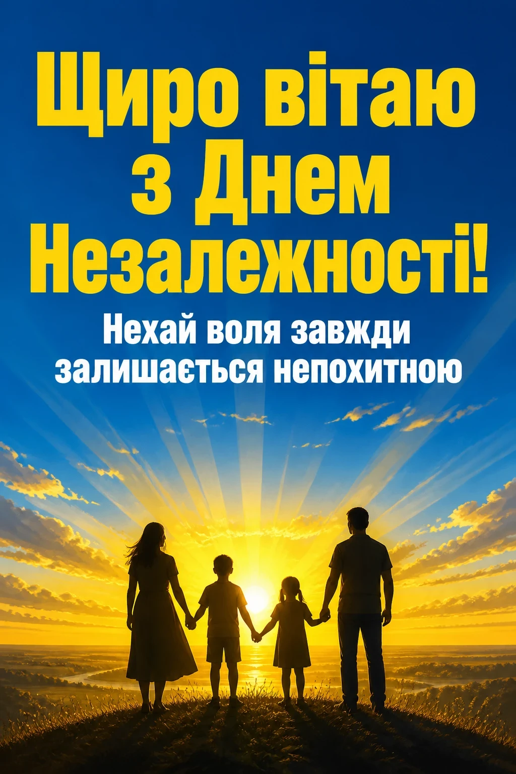 привітання з днем незалежності україни