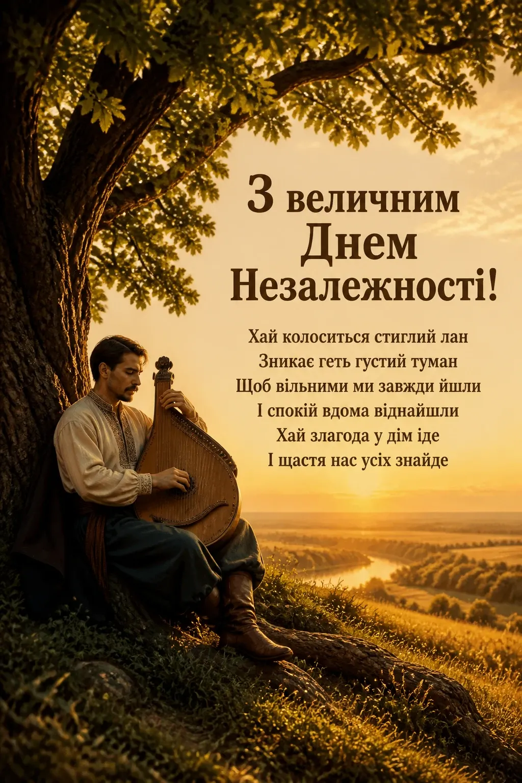 привітання з днем незалежності україни