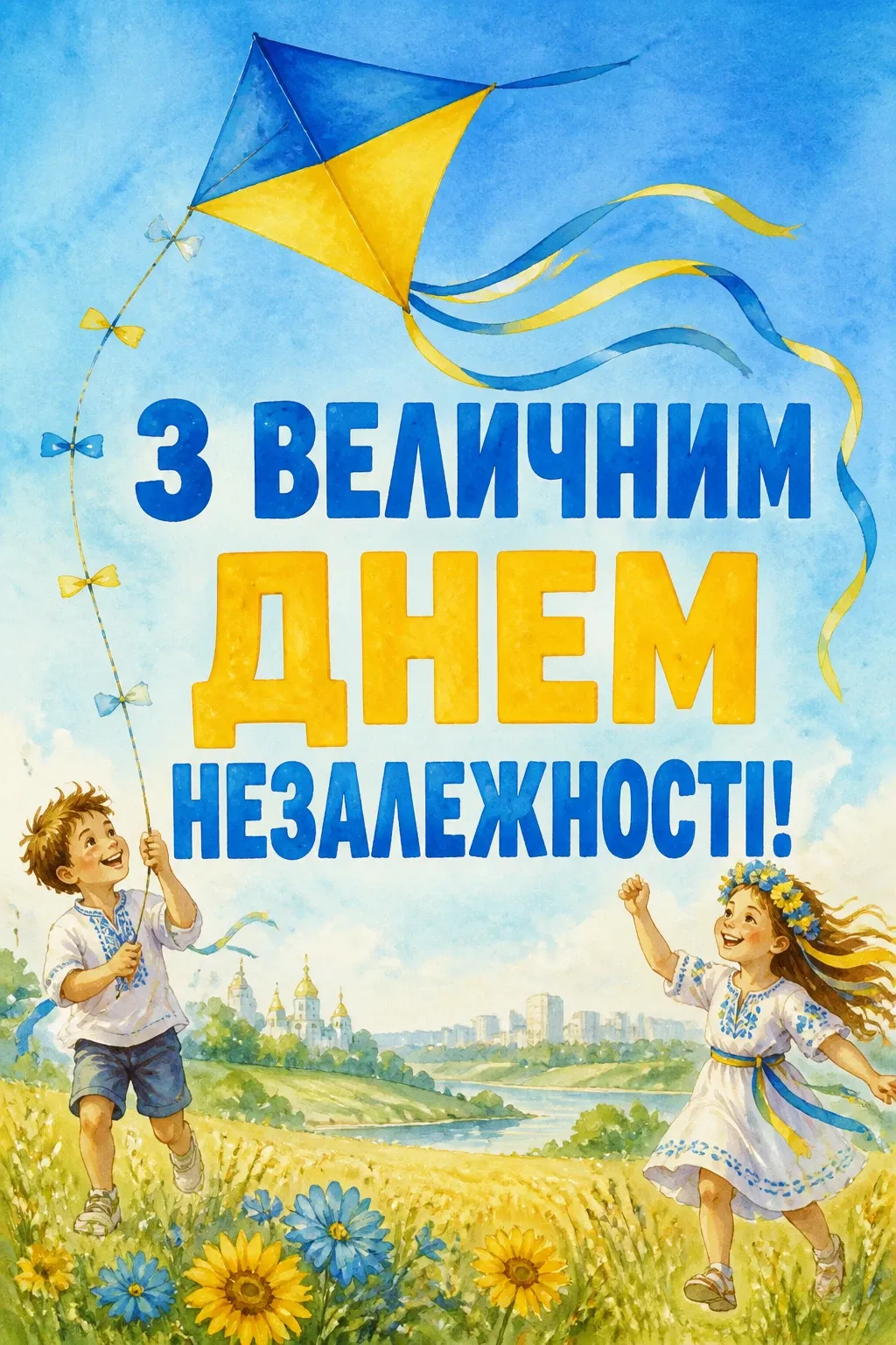 привітання з днем незалежності україни