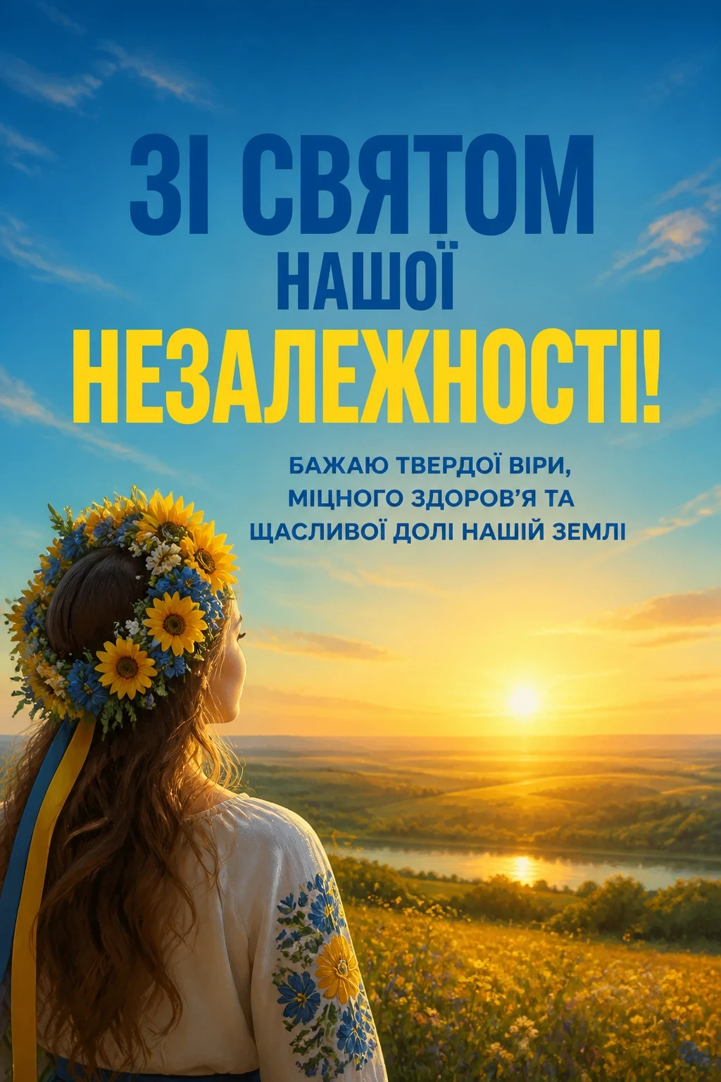 привітання з днем незалежності україни