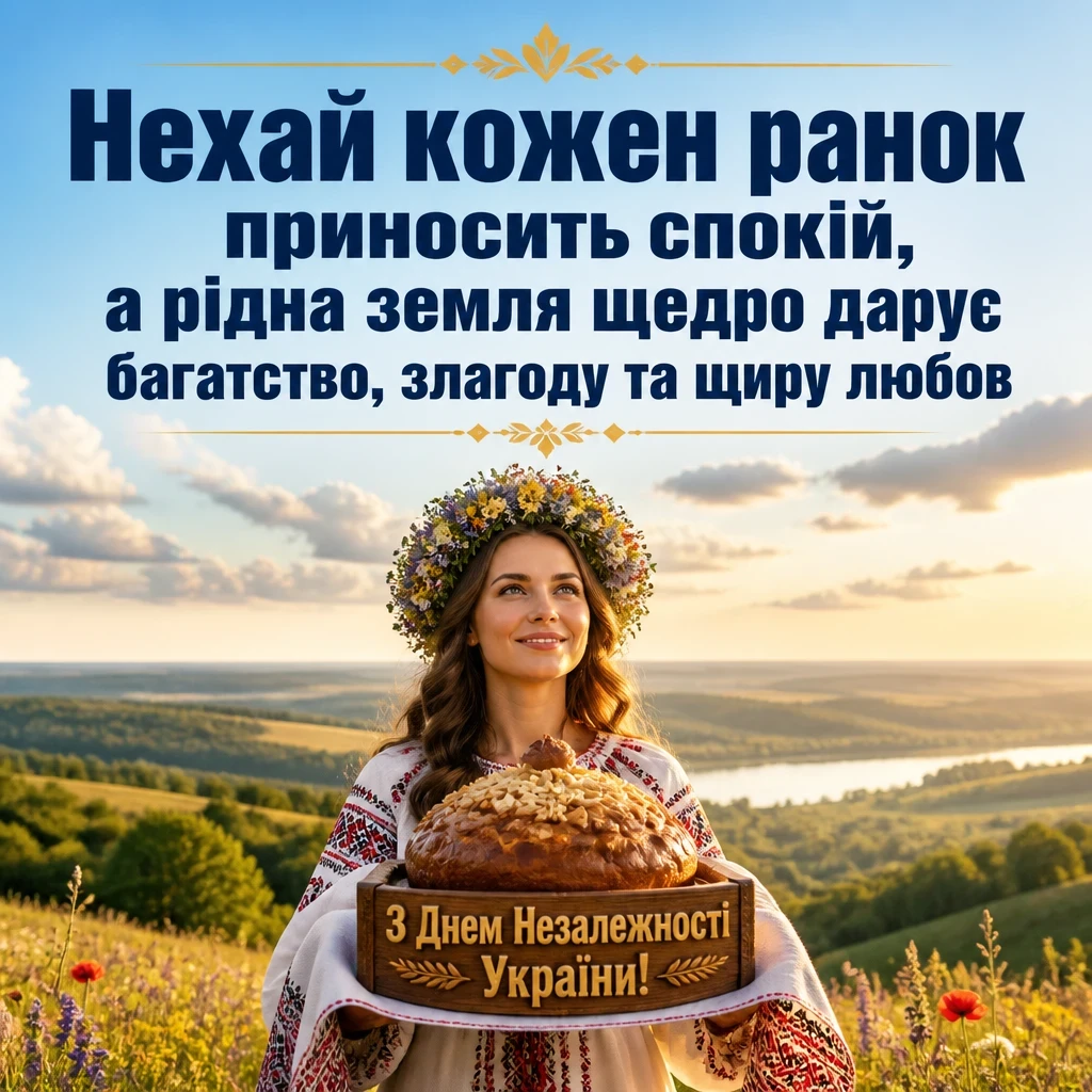 листівка привітання з днем незалежності україни листівка привітання з днем незалежності україни