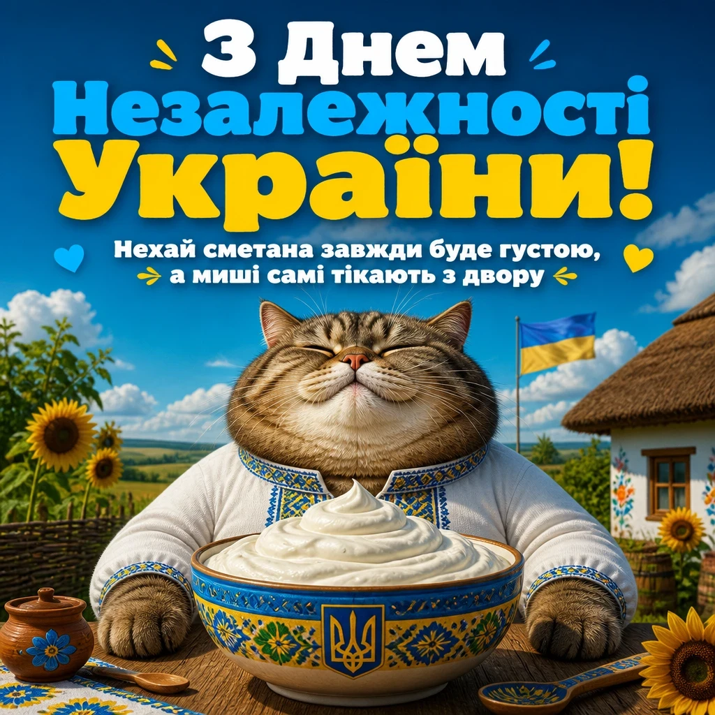 листівка привітання з днем незалежності україни листівка привітання з днем незалежності україни