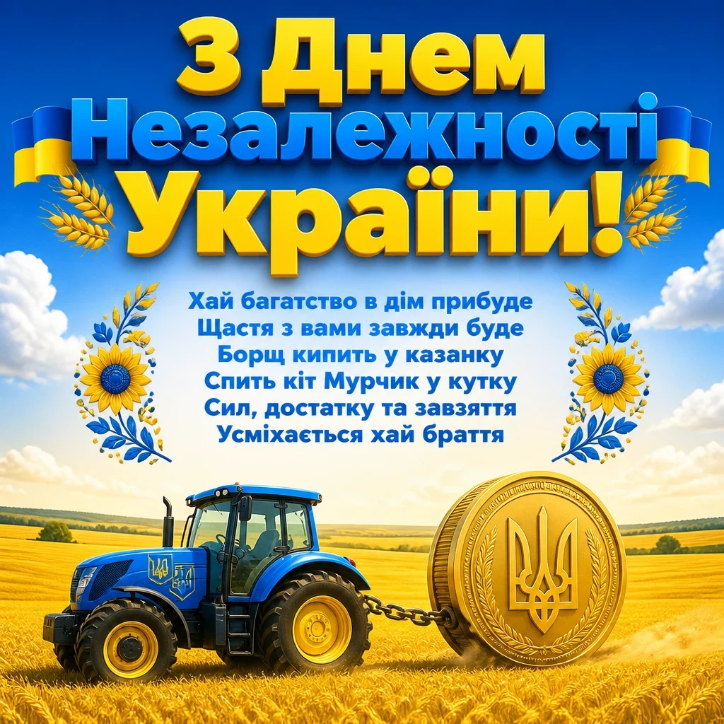 листівка привітання з днем незалежності україни листівка привітання з днем незалежності україни