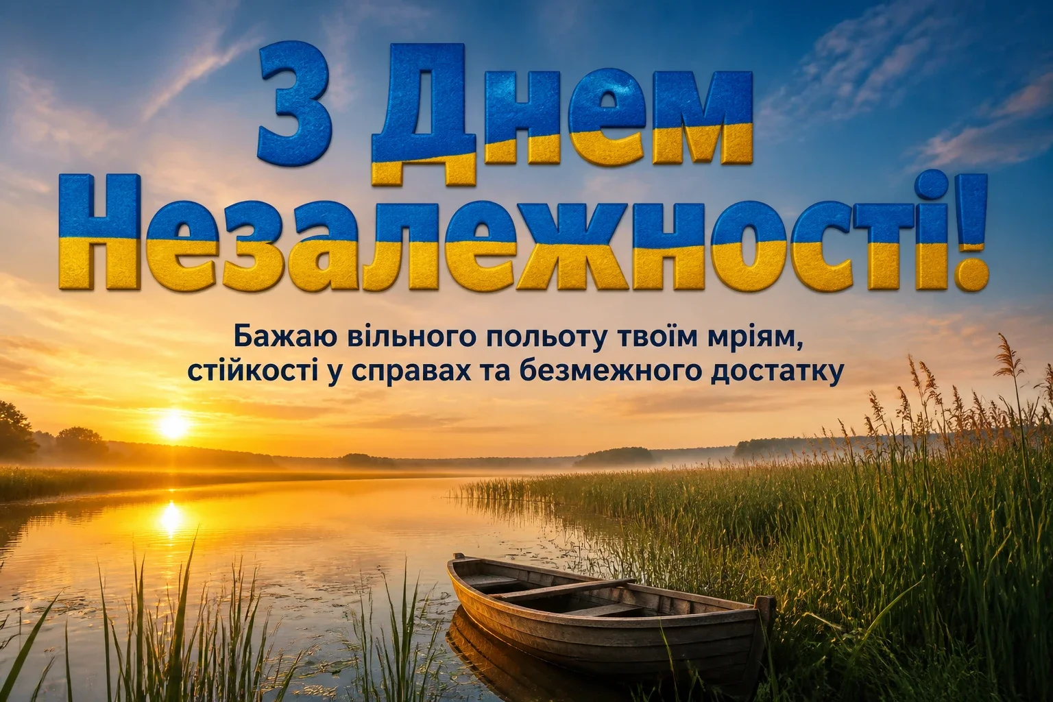 листівка привітання з днем незалежності україни листівка привітання з днем незалежності україни