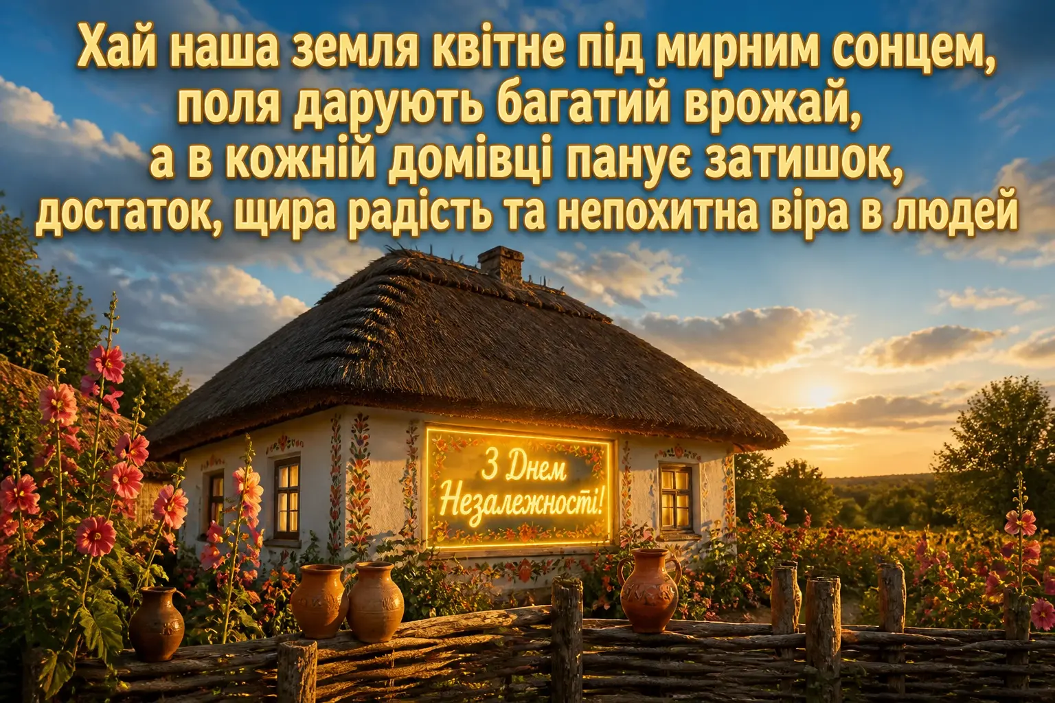 листівка привітання з днем незалежності україни листівка привітання з днем незалежності україни